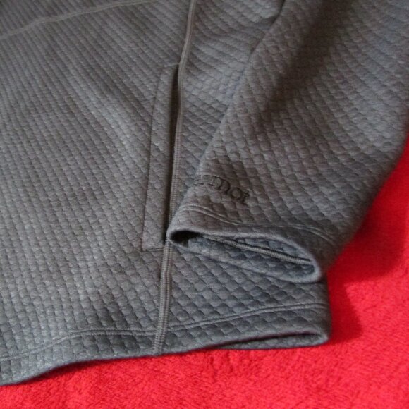 Marmot Annie Quilted Pullover - Cowl Neck - Pockets - Dark Gray - Picture 2 of 8